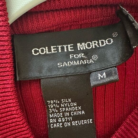 Colette Mordo for Sadimara Silk Mock Neck Sweater - Size M
78% silk - Picture 7 of 7